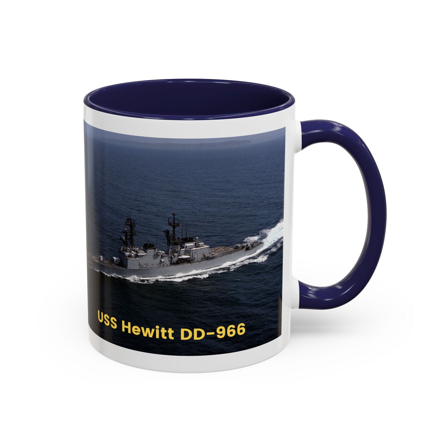 USS Hewitt DD-966 Navy POD Smileandlaughtees Accent Coffee Mug (11, 15oz)