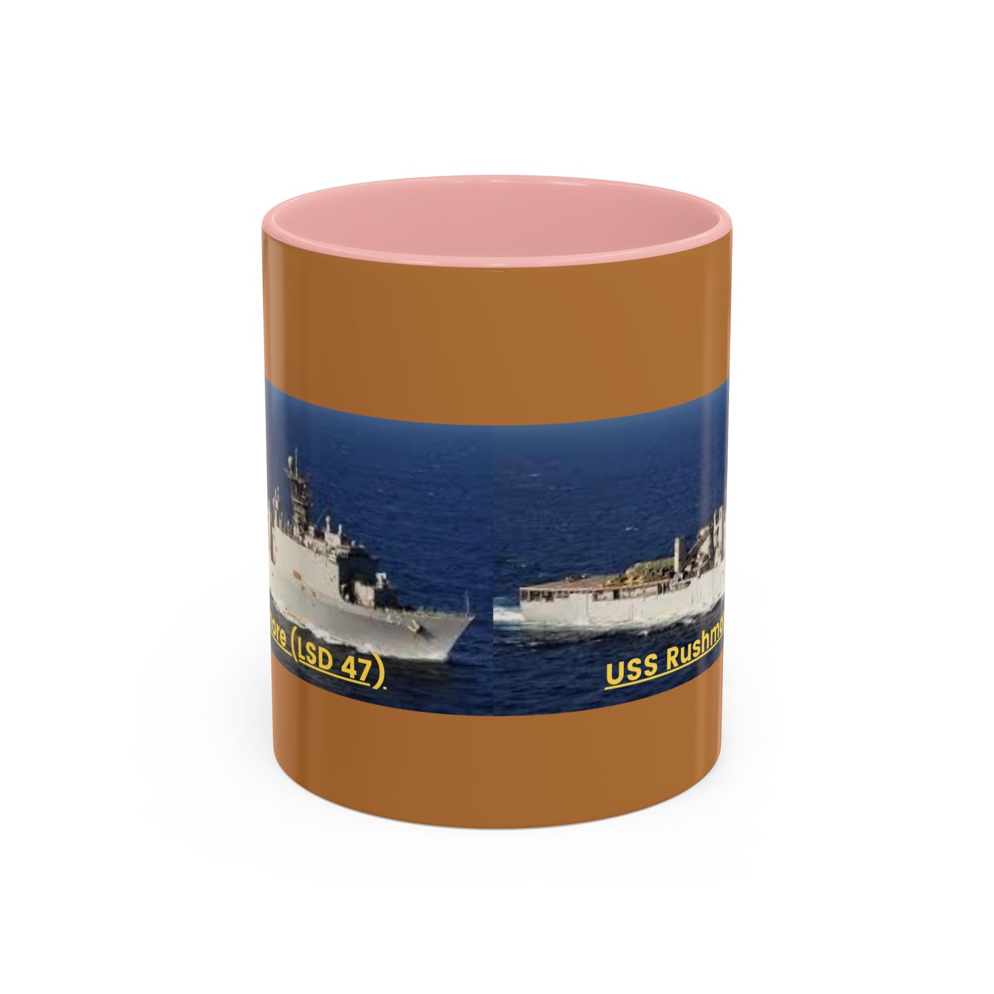 USS Rushmore (LSD 47) Navy POD Smileandlaughtees Accent Coffee Mug (11, 15oz)