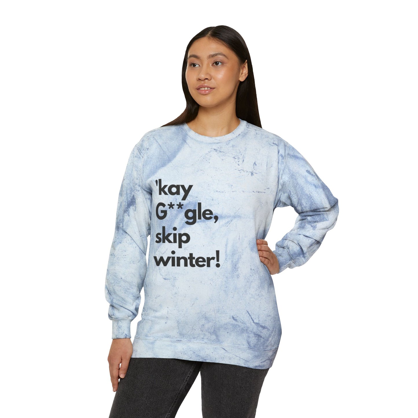 SmileandLaughTees Unisex Color Blast Crewneck Sweatshirt