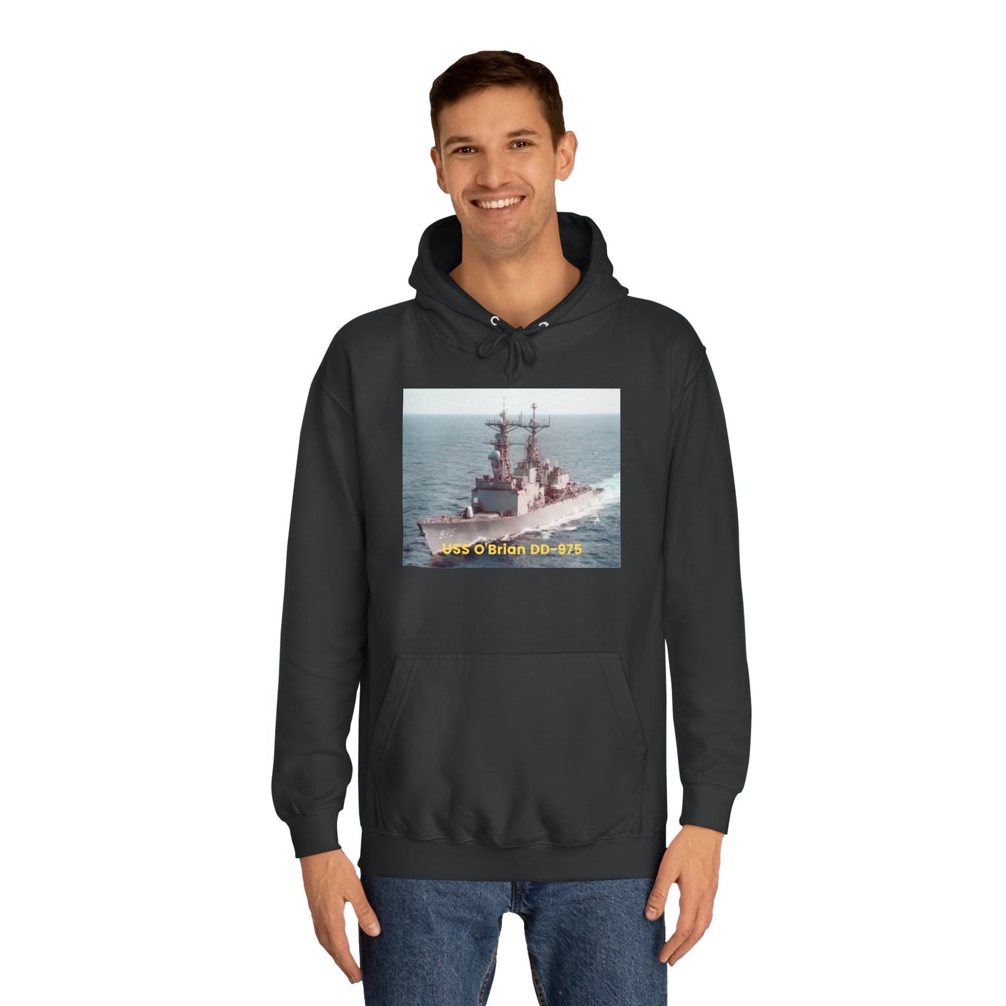 USS O'Brian DD-975 Navy POD Smileandlaughtees Unisex College Hoodie