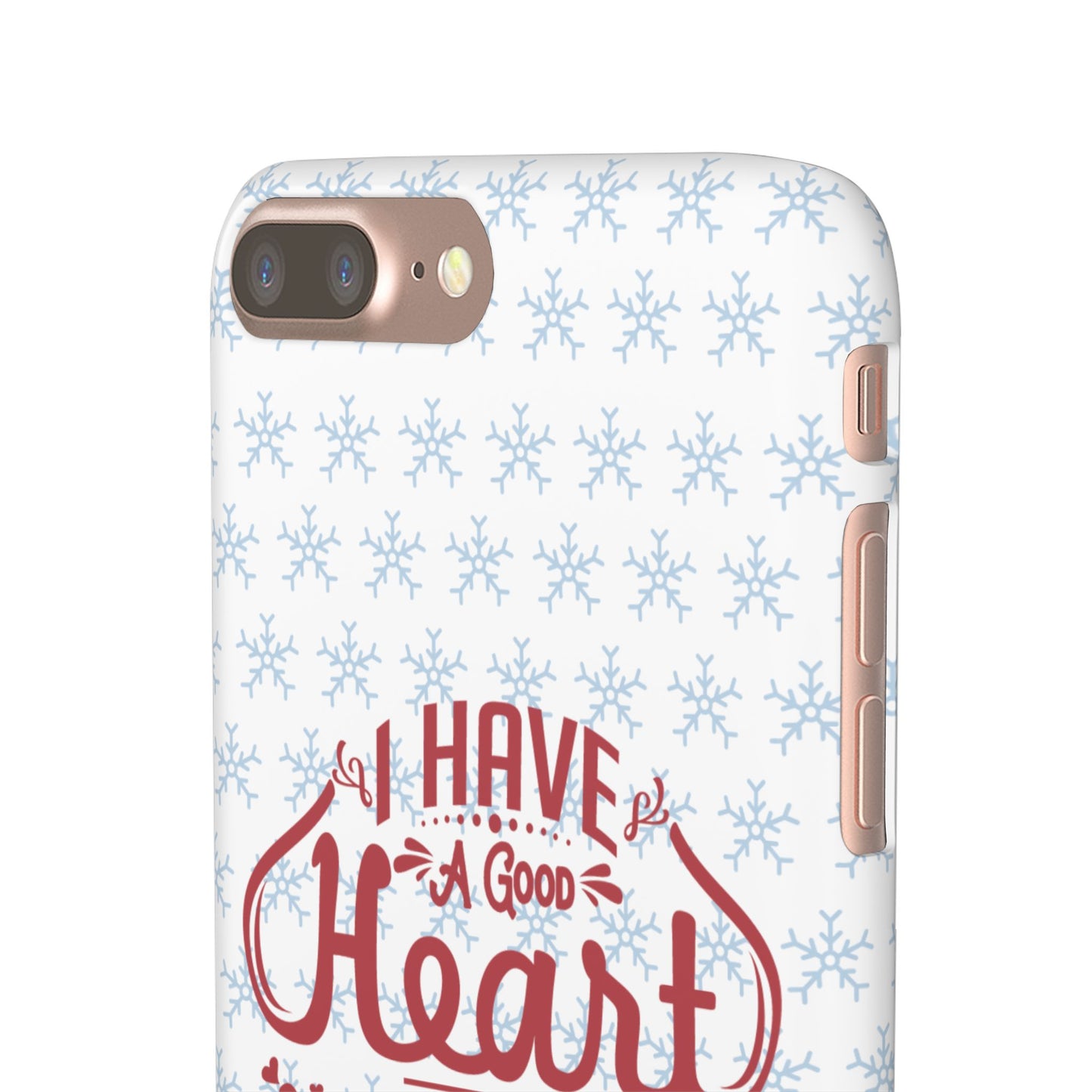 I’ve Got A Good Heart But This Mouth SmileandLaughTees Snap Phone Case