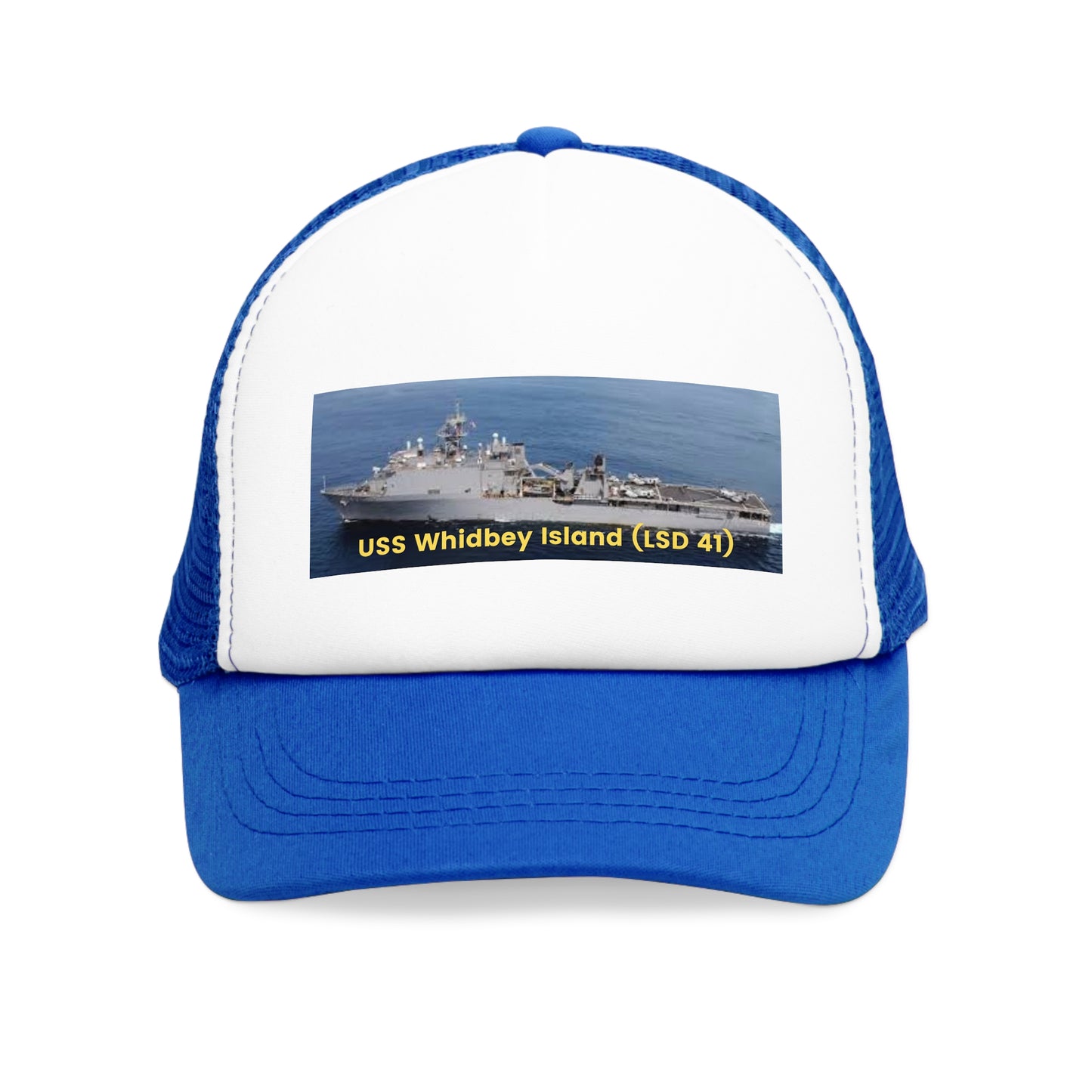 USS Whidbey Island (LSD 41) Navy POD Smileandlaughtees Mesh Cap