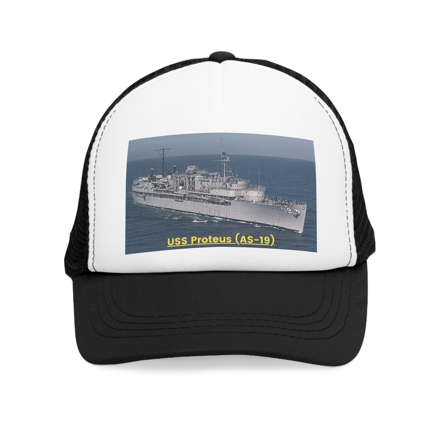 USS Proteus (AS-19) Navy POD Smileandlaughtees Mesh Cap