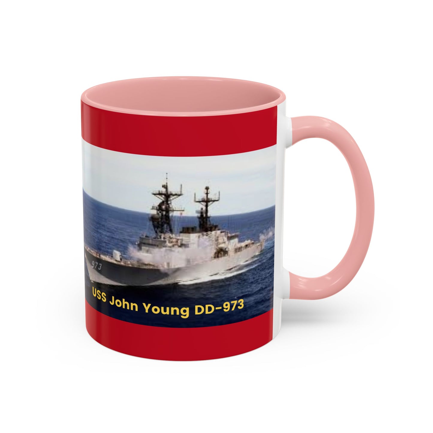 USS John Young DD-973 Navy POD Smileandlaughtees Accent Coffee Mug (11, 15oz)