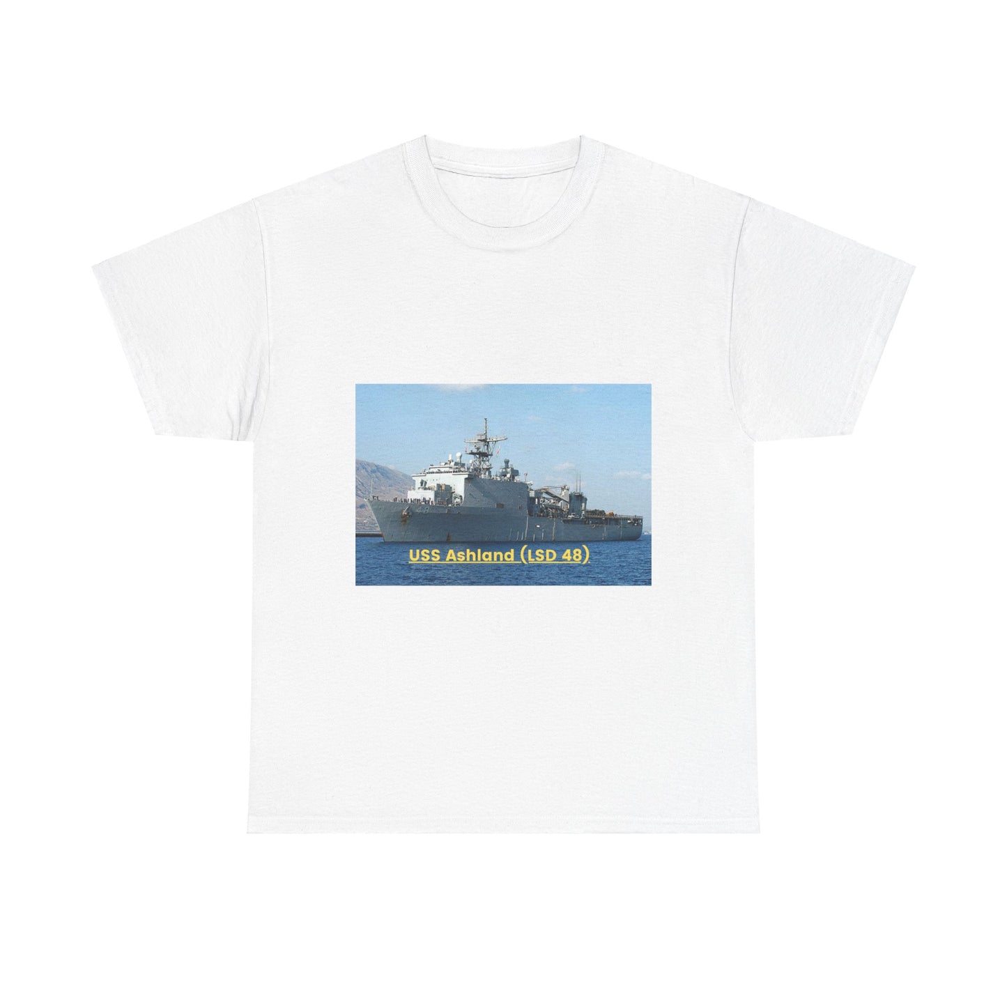 USS America (LHA 6) Navy POD Smileandlaughtees Unisex Heavy Cotton Tee T-Shirt