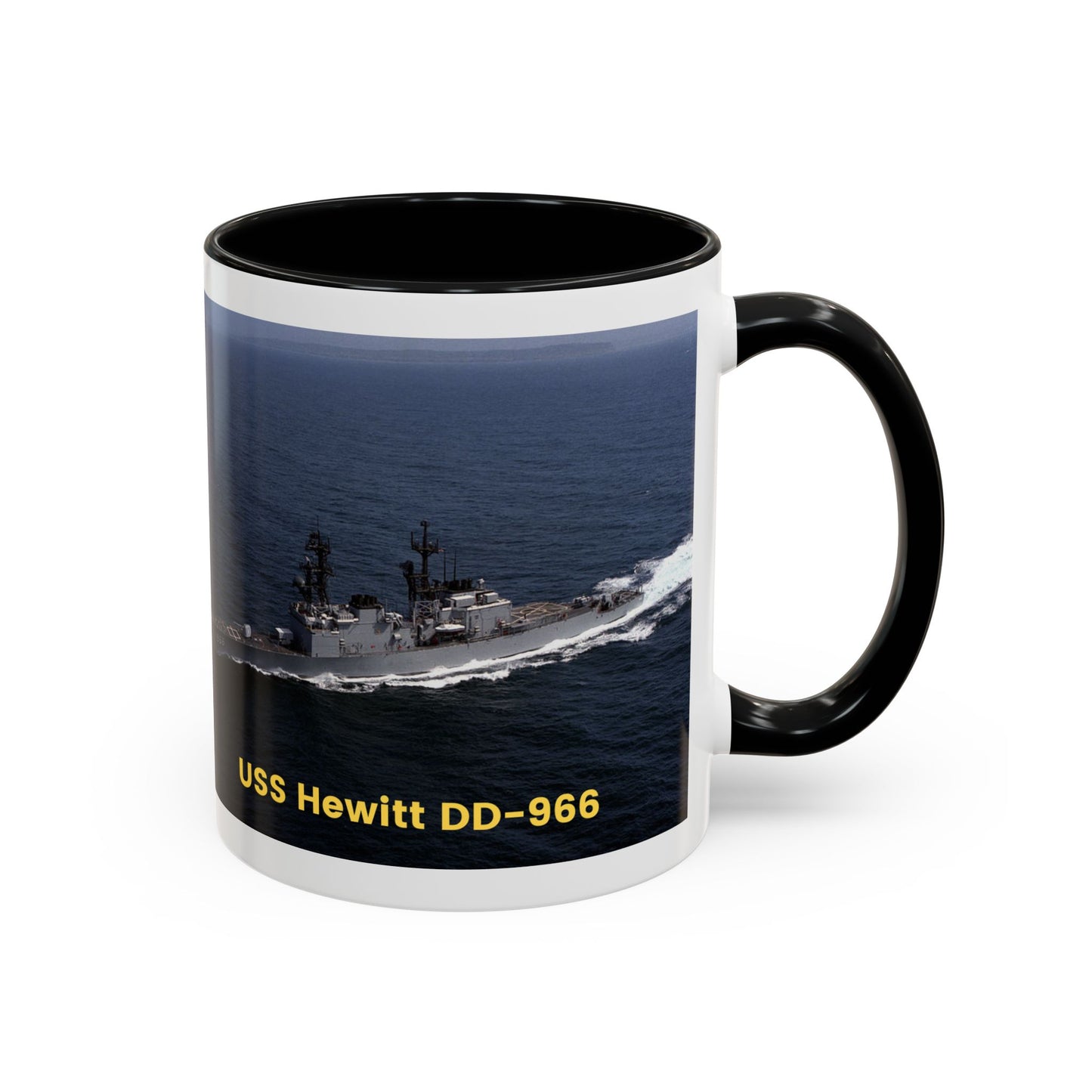 USS Hewitt DD-966 Navy POD Smileandlaughtees Accent Coffee Mug (11, 15oz)