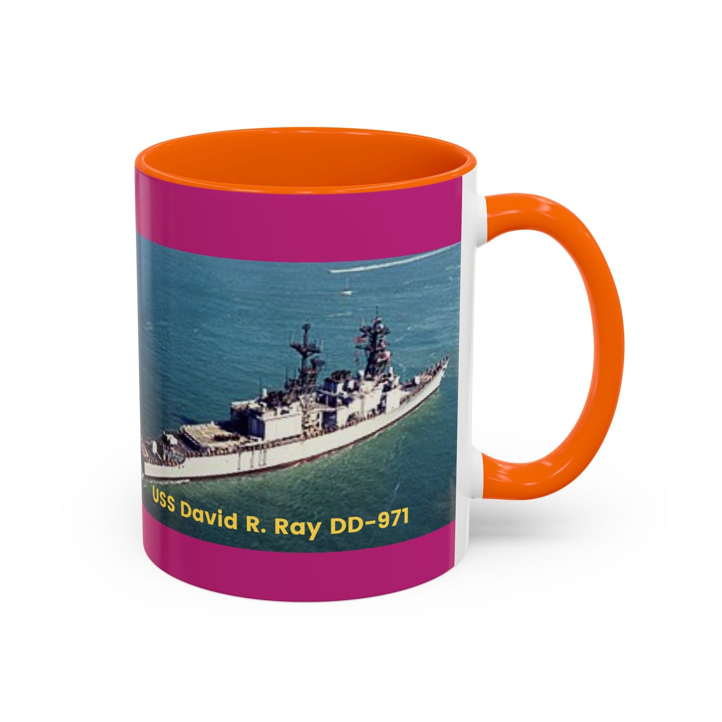 USS David R. Ray DD-971 Navy POD Smileandlaughtees Accent Coffee Mug (11, 15oz)