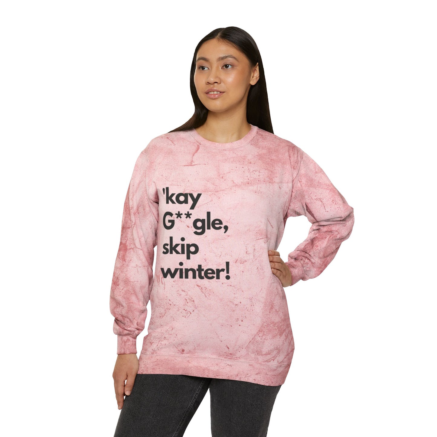 SmileandLaughTees Unisex Color Blast Crewneck Sweatshirt