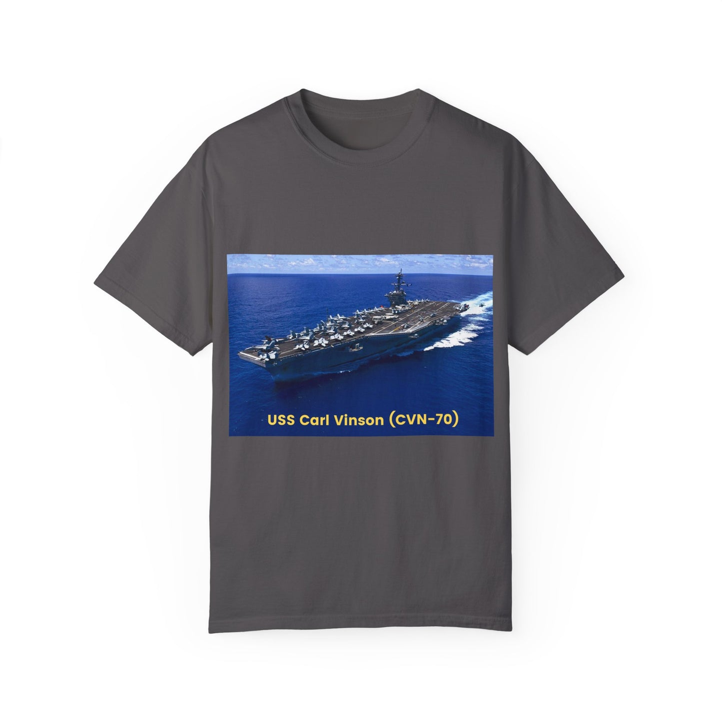 USS Carl Vinson (CVN-70) SmileandLaughTees Unisex Garment-Dyed T-shirt