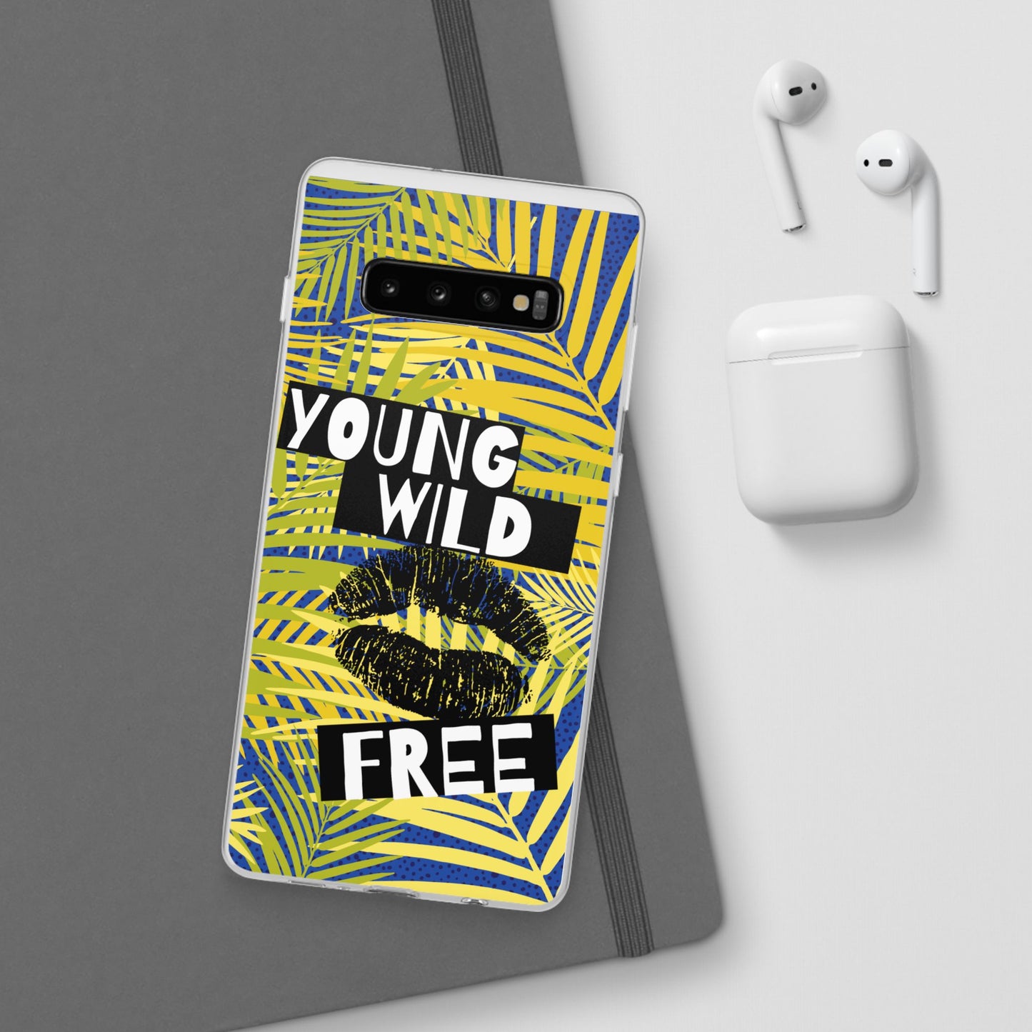 Young Wild Free SmileandLaughTees Flexi Phone Case