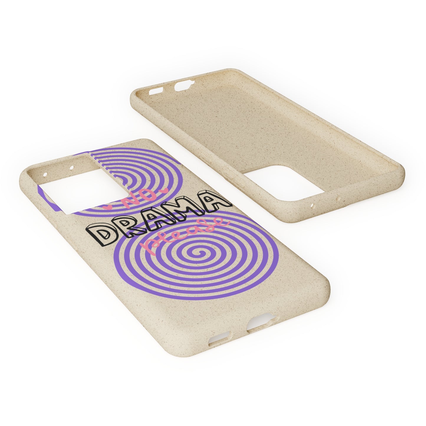 No Drama Please SmileandLaughTees Biodegradable Phone Case