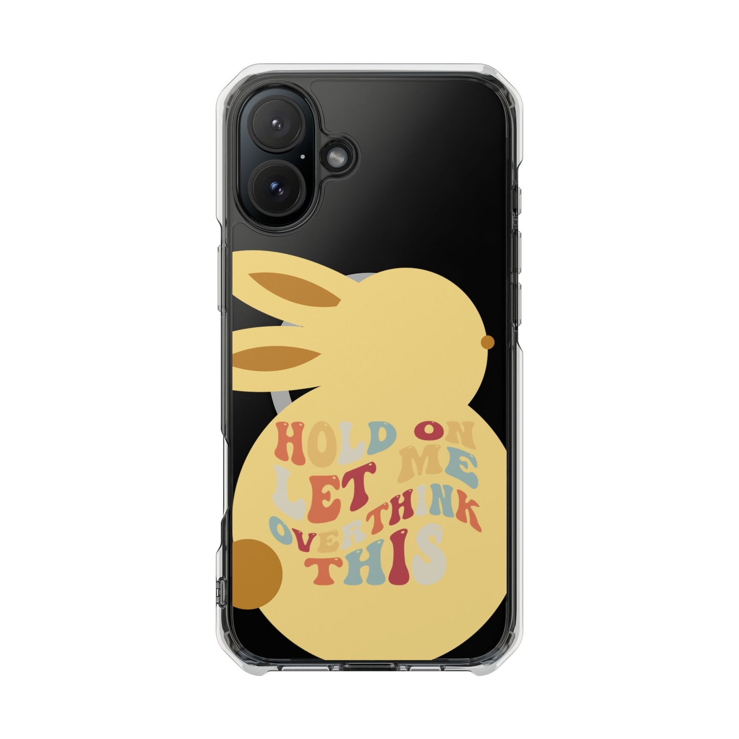 Hold On Let Me Overthink This SmileandLaughTees Clear Impact Phone Case