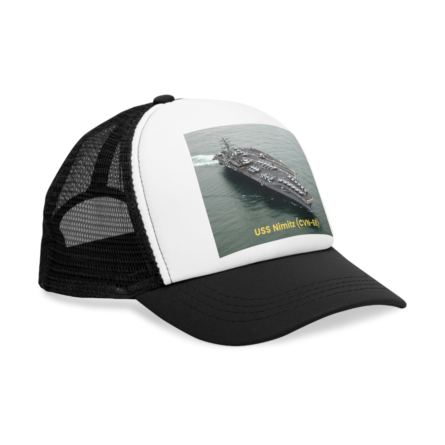 USS Nimitz (CVN-68) Navy POD Smileandlaughtees Mesh Cap