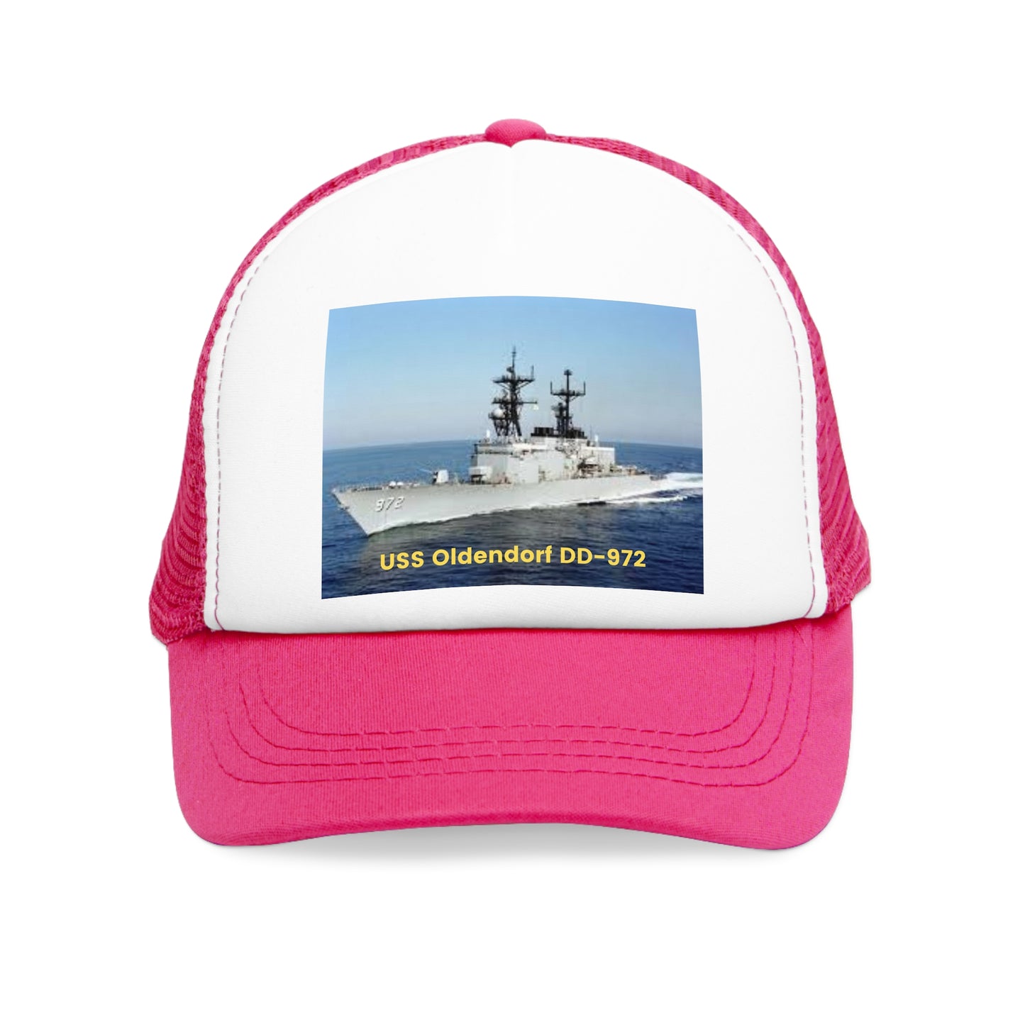 USS Oldendorf DD-972 Navy POD Smileandlaughtees Mesh Cap