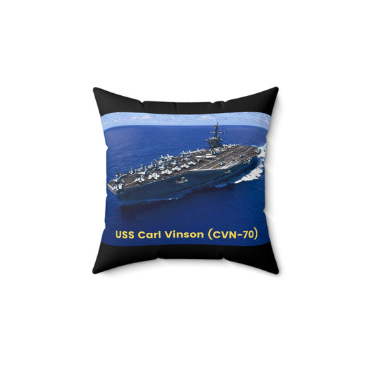 USS America (LHA 6) Navy POD Smileandlaughtees Spun Polyester Square Pillow