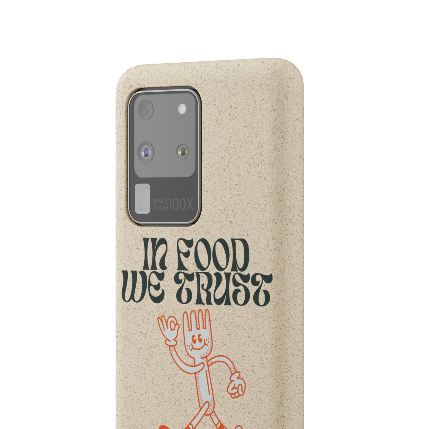 In Food We Trust SmileandLaughTees Biodegradable Cases