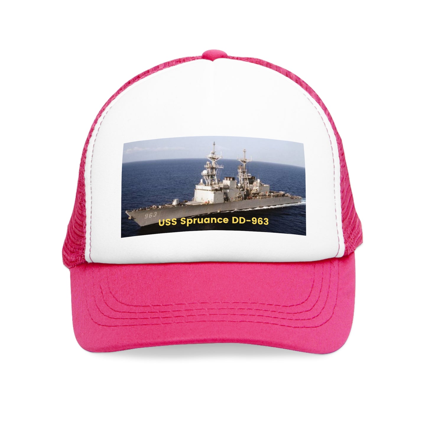 USS Spruance DD-963 Navy POD Smileandlaughtees Mesh Cap