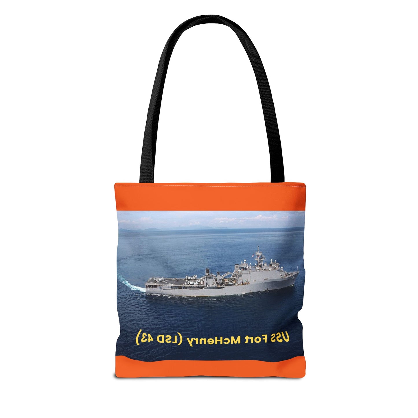 USS Fort McHenry (LSD 43) Navy POD Smileandlaughtees Tote Bag (AOP)